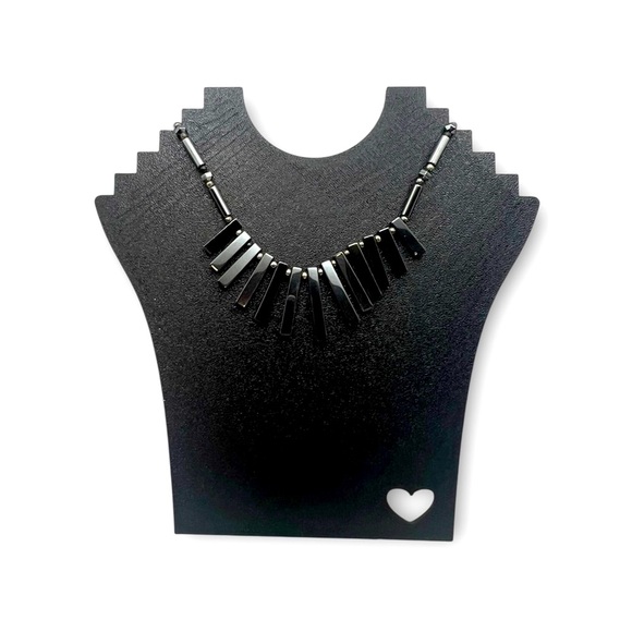 Hematite Necklace With Graduated Bars Necklace - Picture 1 of 1